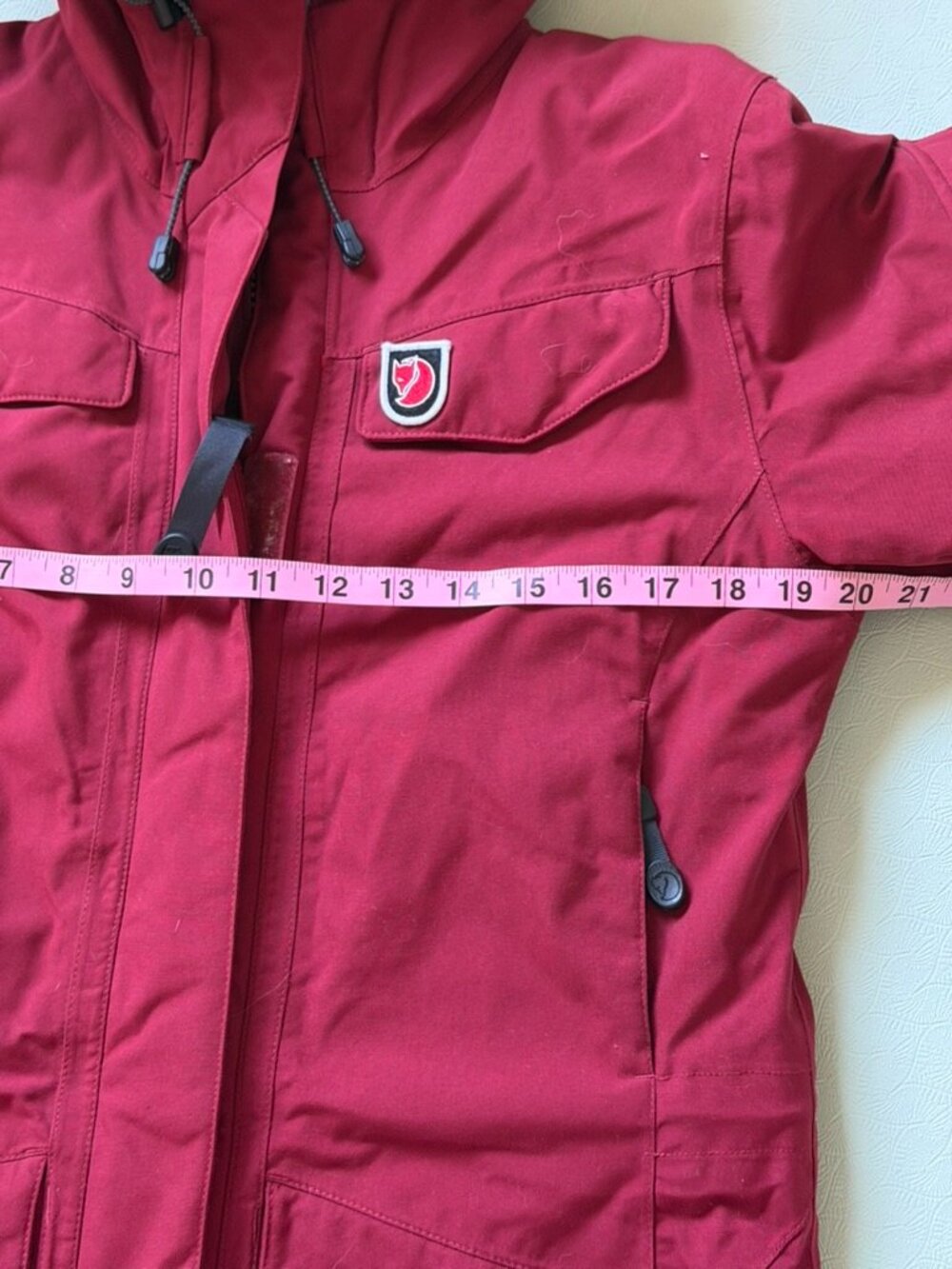 Fjallraven Nuuk Yupik Parka XXS Red Oak Fur Hood Winter Coat - Picture 8 of 16